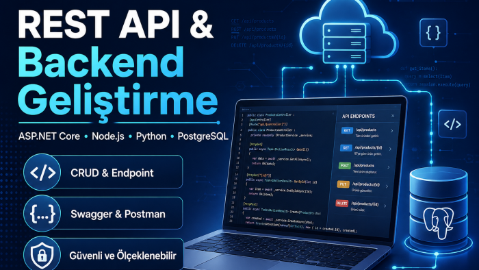 projeniz için REST API ve Backend geliştirebilirim