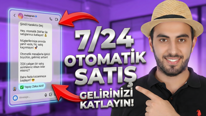 İnstagram'ınıza 7/24 çalışan yapay zeka asistanı kuruyorum
