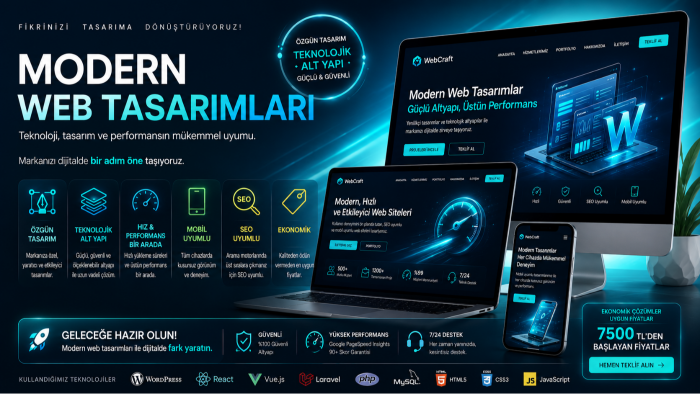 hızlı, kurumsal web siteleri yapabilirim