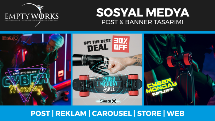 dijital platformlarınız için statik banner hazırlayabilirim