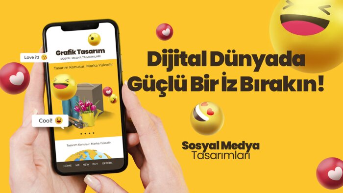 özgün ve etkileyici sosyal medya tasarımları yapmaktayım