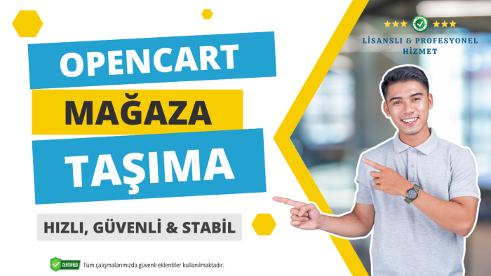 opencart site taşıma işlemini sorunsuz yaparım