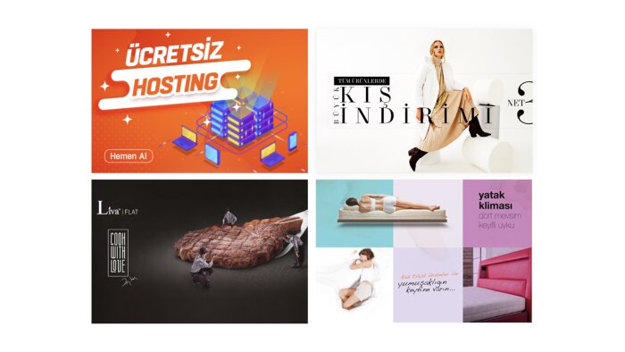 profesyonel banner ve slider tasarımları yaparım