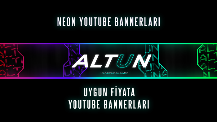  sizin youtube kanalınız vb. için banner tasarlayabilirim