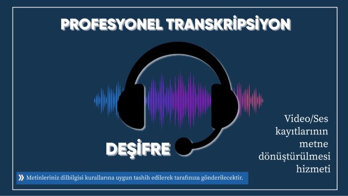 ses veya videoyu metne çevirebilirim