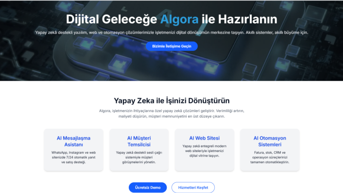 kişiye özel web geliştiriyorum