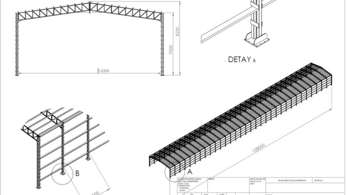 SolidWorks ile yapı tasarımı çiziyorum