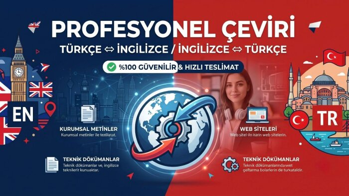 metniniz için profesyonel İngilizce-Türkçe çeviri yaparım