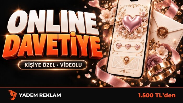 kişiye özel videolu online düğün davetiyesi hazırlarım