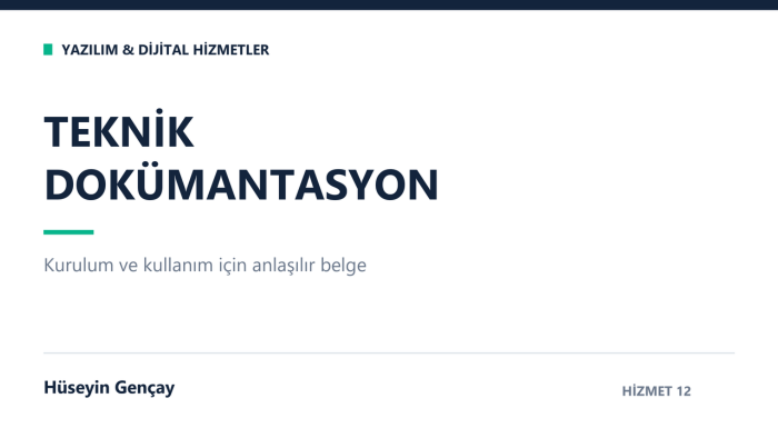 yazılımınıza kurulum ve kullanım dokümanı hazırlarım