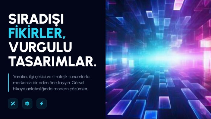 sunumlarınız için slayt ve/veya infografik hazırlayabilirim