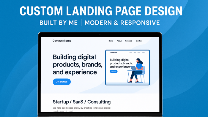 etkileyici  bir landing page tasarlayıp geliştiririm