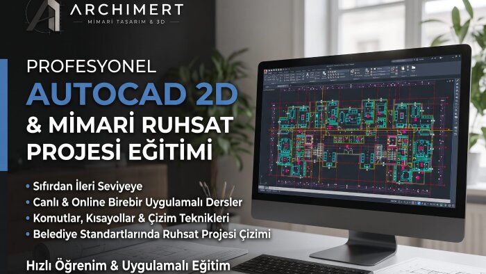 AutoCAD ve mimari ruhsat çizimi eğitimi veririm