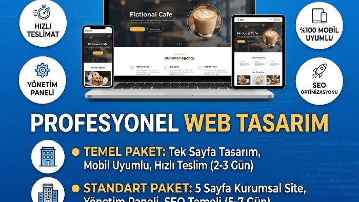 işletmenize özel modern web sitesi tasarlıyorum