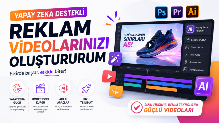 yapay zeka destekli reklamını profesyonel şekilde yaparım
