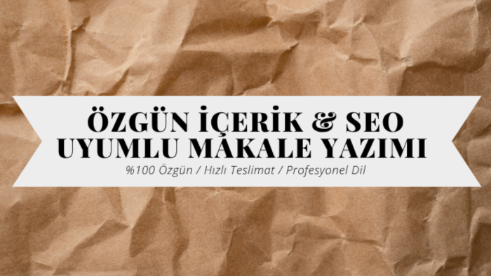web siteleriniz için özgün içerik yazarım