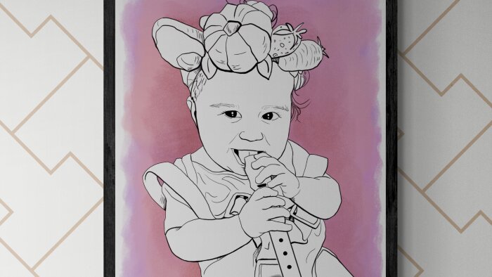 kişiye özel line art portre çizimi yapabilirim