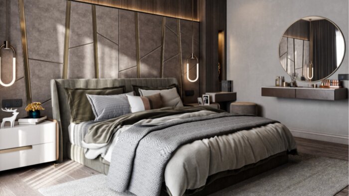 yatak odası tasarımlarını 3d render ile hazırlıyorum