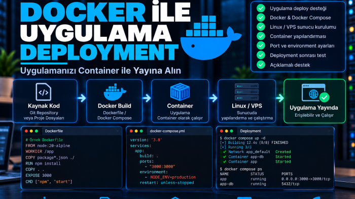 uygulamanızı Docker ile deploy edebilirim