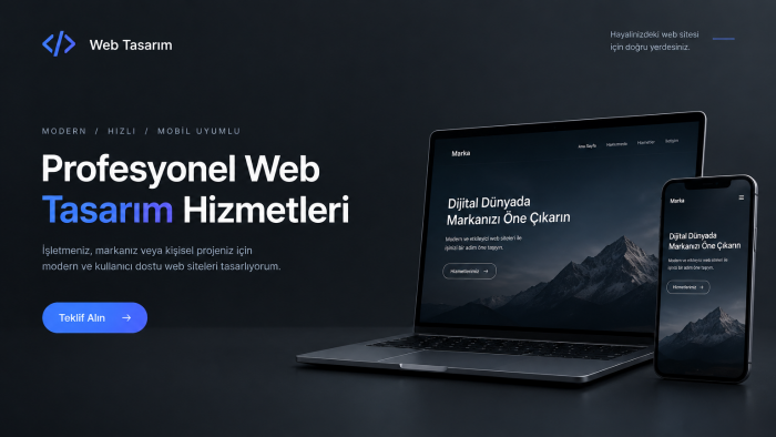 modern ve hızlı web sitesi tasarlarım