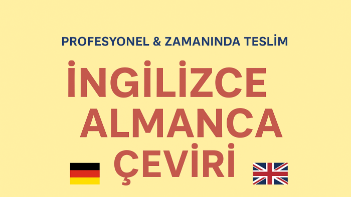 İngilizce ve Almanca metinleri çeviririm
