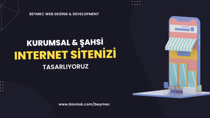 web site tasarımı yapmaktayım