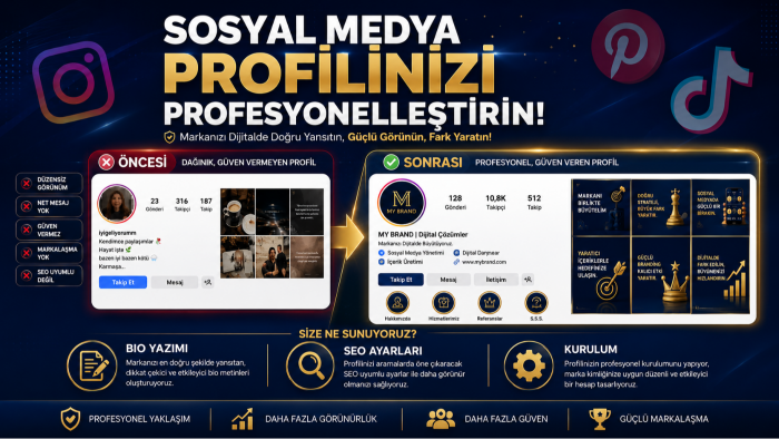 sosyal medya hesaplarınızı profesyonelce kurabilirim