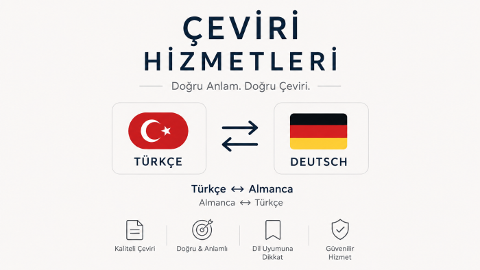 Almanca-Türkçe dil çiftleri arasında çeviri yaparım
