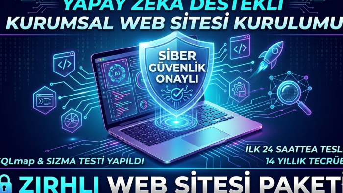 yapay zeka  ve siber güvenlik onaylı web sitesi kuruyorum