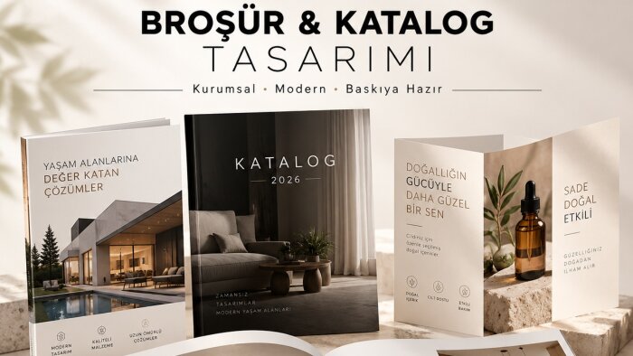 broşür ve katalog tasarımları hazırlayabilirim