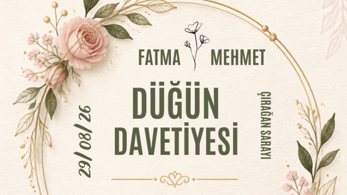 uzman ve profesyonel şekilde davetiye tasarımı yaparım