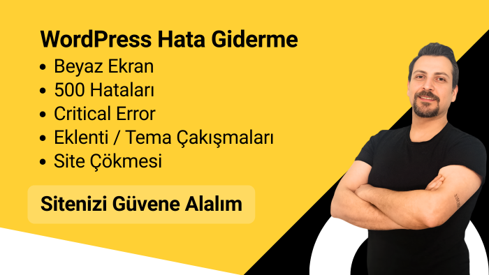 wordpress hatalarınızı hızlı ve profesyonelce gideririm