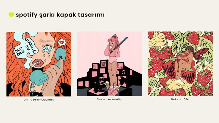 şarkı veya albümünüz için illüstrasyon kapaklar hazırlarım
