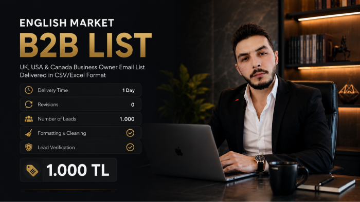 global B2B listesi ile potansiyel müşteri sağlarım
