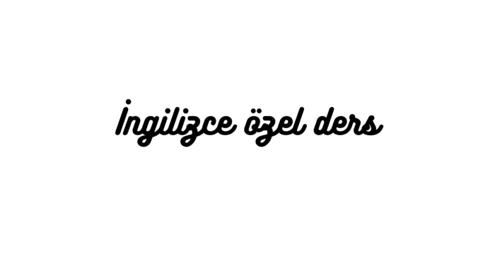 İngilizce özel ders veriyorum