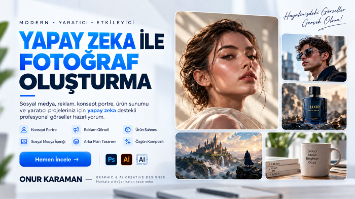 yapay zekâ ile profesyonel profil fotoğrafı hazırlayabilirim