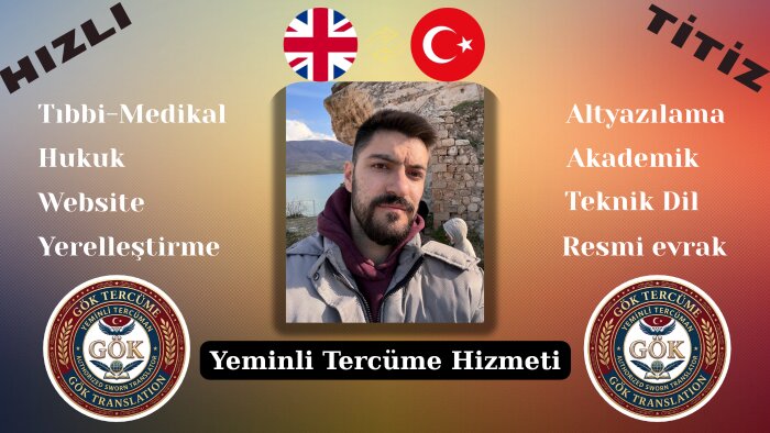 yeminli İngilizce-Türkçe yazılı sözlü çeviri yapıyorum