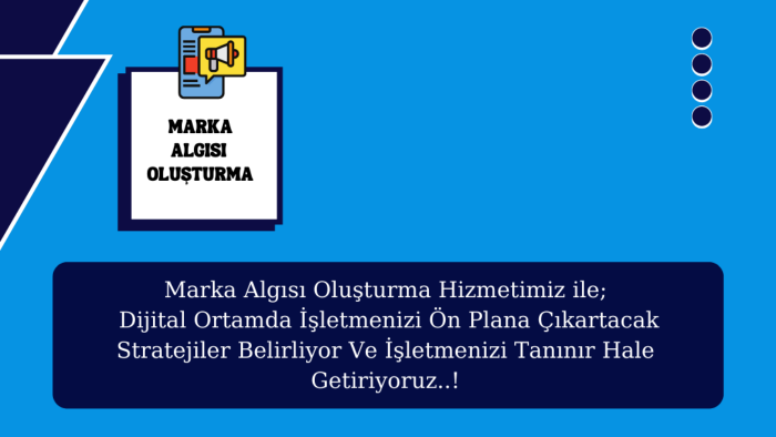 işletmeniz için marka algısı oluşturuyorum