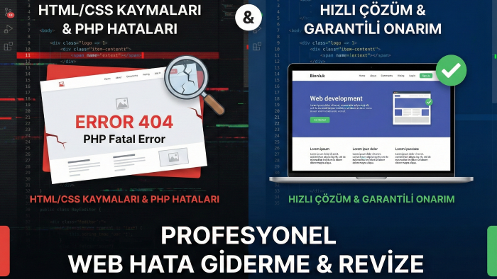 sitenizdeki hatayı giderebilirim