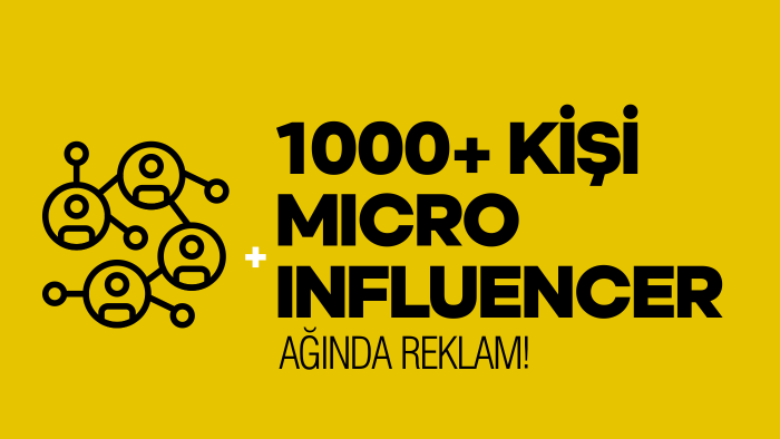 yüksek takipçiye sahip ağımızda reklamınızı yaparım