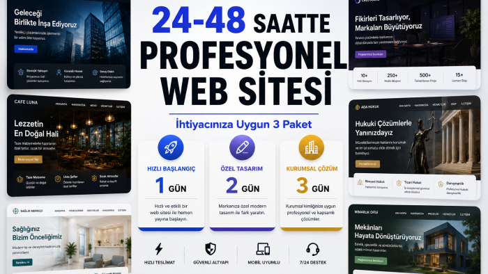 24 saatte profesyonel web siteni kodlarım