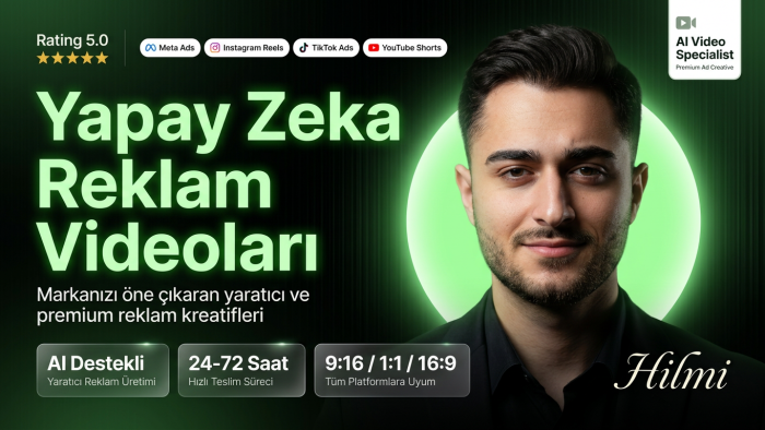yapay zeka ile UGC tarzı sosyal medya reklamı hazırlarım