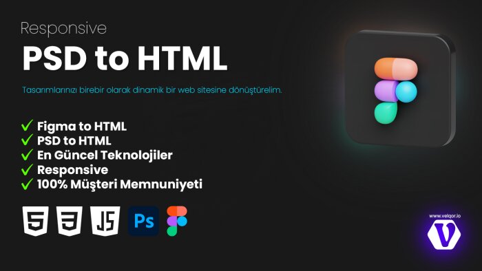 tasarımlarınızı responsive olarak web sitesine çevirebilirim