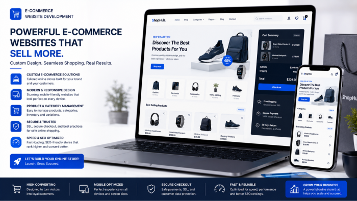 modern e ticaret web siteleri tasarlarım