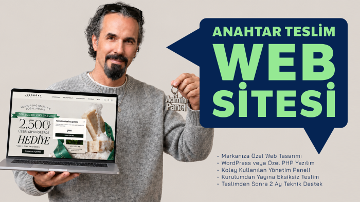 markanıza özel anahtar teslim web sitesi hazırlarım