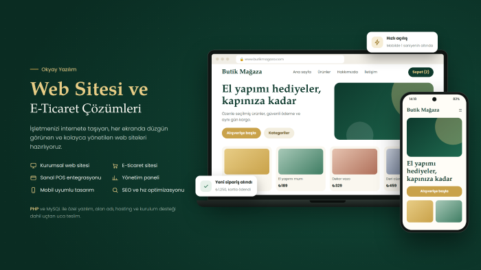 her alanda web sitenizi tasarlarım