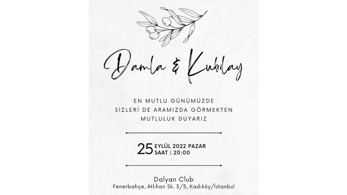 sizin için etkileyici davetiyeler tasarlayabilirim