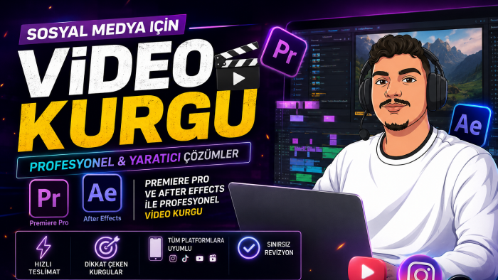 videolarınızı profosyonel bir şekilde kurgulayıp editlerim