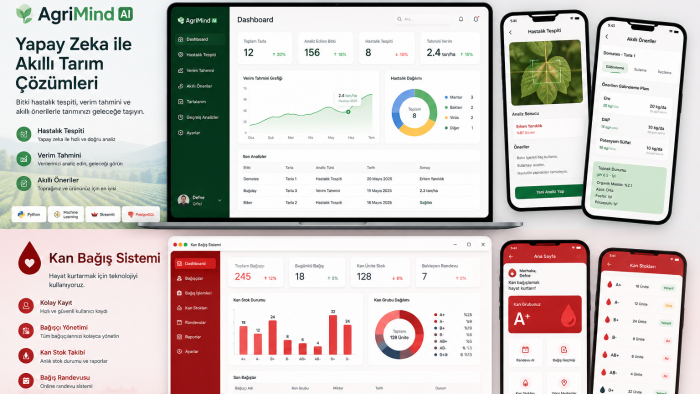 mobil uygulama ve web arayüzleri tasarlıyorum
