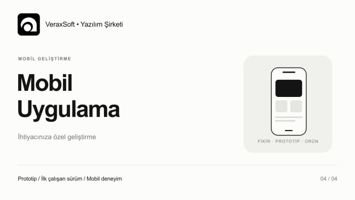 mobil uygulama prototipi ve MVP geliştiririm